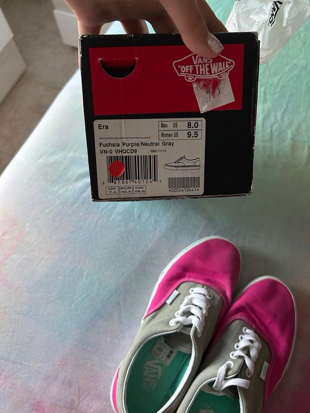 Vans grises y rosas talla 40.5