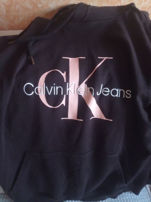 Sudadera Calvin Klein Jeans Negra Chico