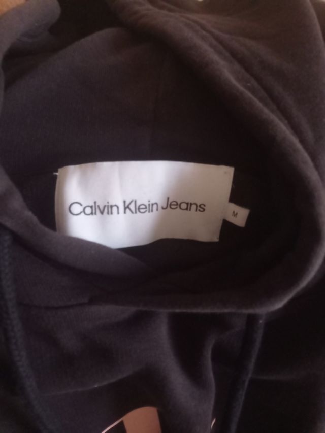 Sudadera Calvin Klein Jeans Negra Chico