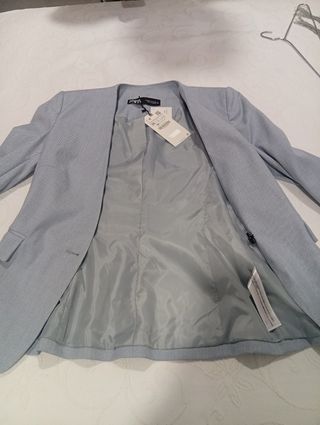 Chaqueta Zara Azul Gris Talla S