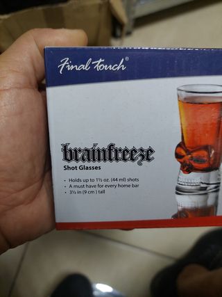 Set 4 Bicchieri Teschio Shot