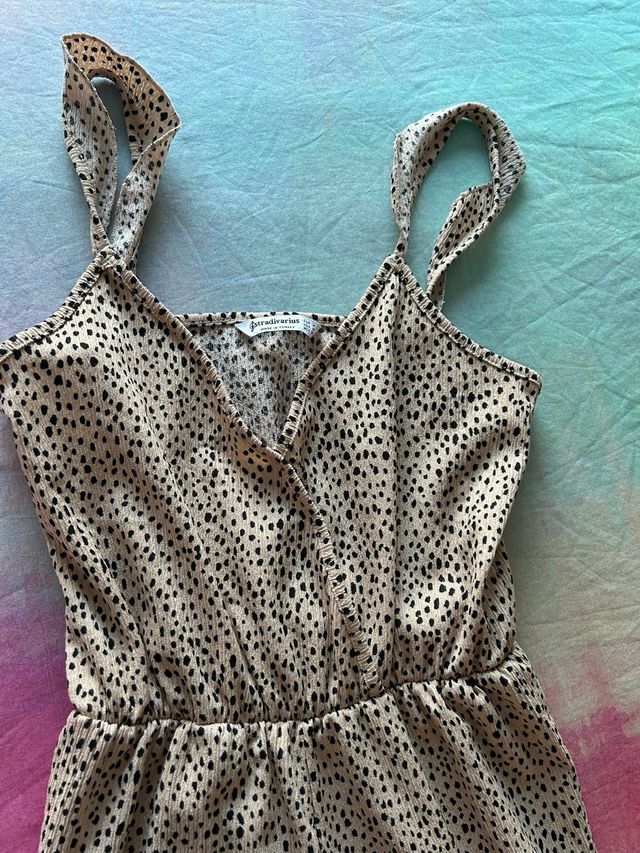 Mono largo estampado animal print talla M