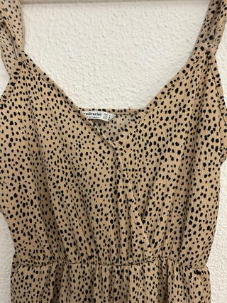Mono largo estampado animal print talla M