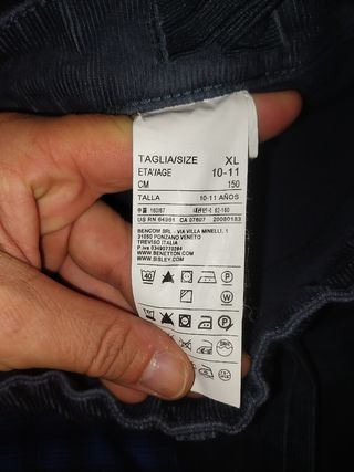 Pantaloni bambino Benetton grigi