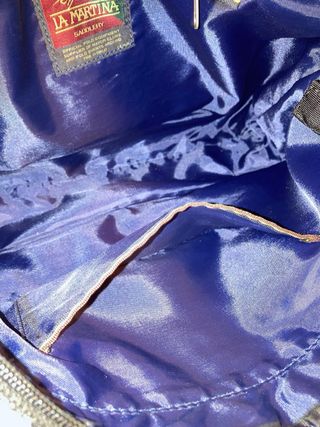 Bolso La Martina Negro y Burdeos