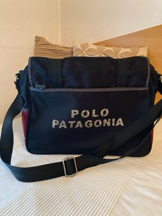 Bolso La Martina Negro y Burdeos