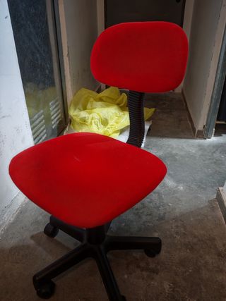 Silla de escritorio infantil roja