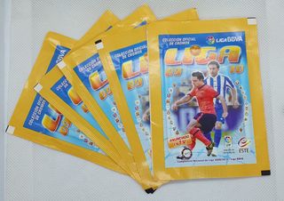 5 SOBRES CROMOS PANINI LIGA 09-10  ESTE 2009-2010
