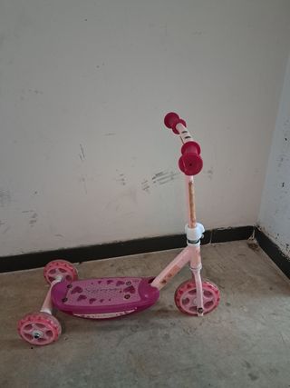 Patinete infantil 3 ruedas rosa