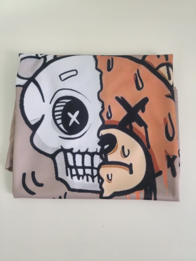 Camiseta gráfica Oso Calavera Beige