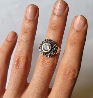 Anillo Majorica Plata 925 con Perlas