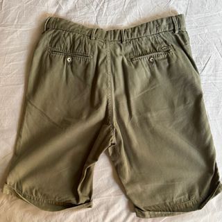 Massimo Dutti Bermudas Lino Caqui Hombre