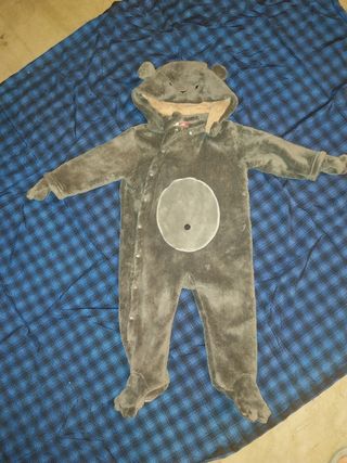 Tuta bimbo orsetto grigia