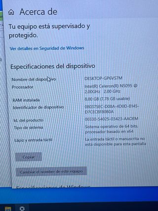 Mini PC Geekom Negro