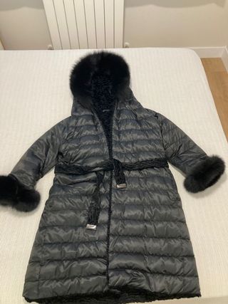 Plumífero reversible mujer con astracán