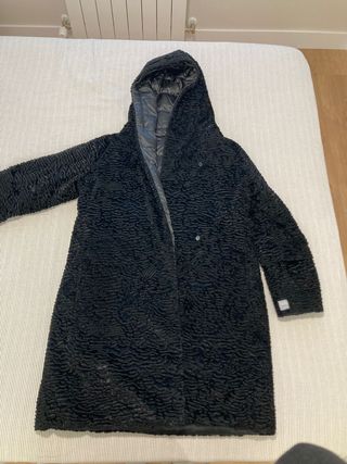 Plumífero reversible mujer con astracán