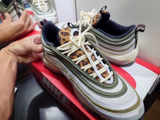 Playeras Nike Air Max 97 Verde Oliva y Leopardo.