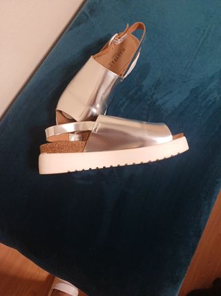 Sandalias Marypaz plateadas