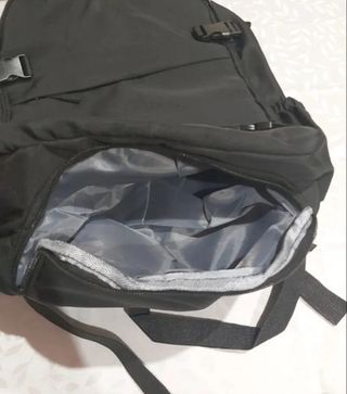 Mochila Negra Viaje con Guarda Zapatos