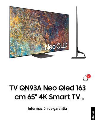 TV Samsung Neo QLED 65 4K Smart TV 65 pulgadas