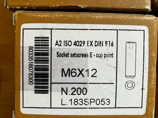 Cajas de 200 Tornillos perno