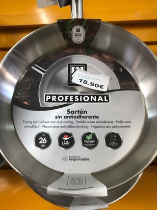 Sartén Bra Profesional 26cm Acero Inox