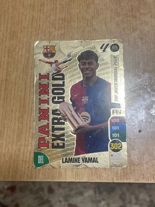 Cromo Panini Lamine Yamal Extra Gold 2024/2025