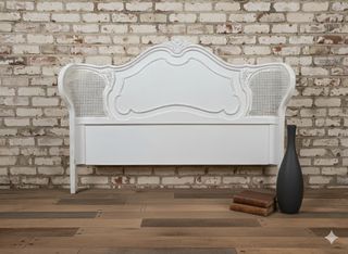 Cabecero Romántico Blanco Restaurado 1,35