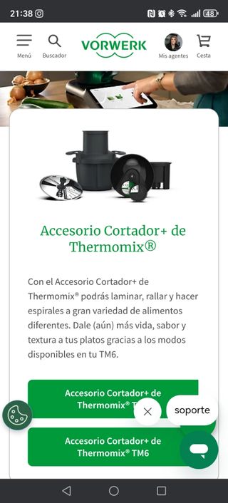 Accesorio Cortador Thermomix TM7