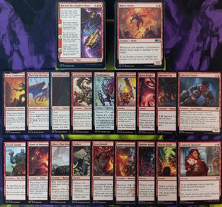 LOTE 100 Cartas Rojas Magic The Gathering