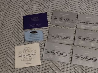 Lote de libretos Seiko A158