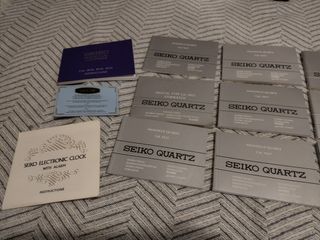 Lote de libretos Seiko A158
