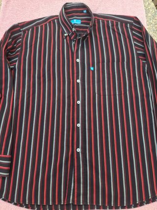 Camisa de rayas hombre T4. Medidas en descripción
