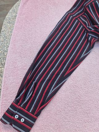 Camisa de rayas hombre T4. Medidas en descripción