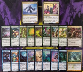 LOTE 200 Cartas Verde-Azules Magic The Gathering