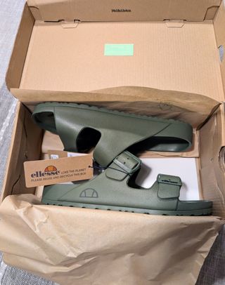 Sandalias Ellesse Goma Talla 43 Verde Oliva