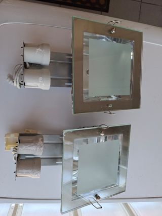 Faretti da cucina da incasso in vetro e metallo