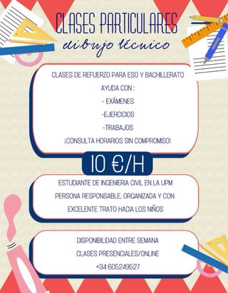 Clases particulares DIBUJO TÉCNICO