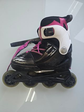 Patines Infantiles con casco, protecciones y bolsa