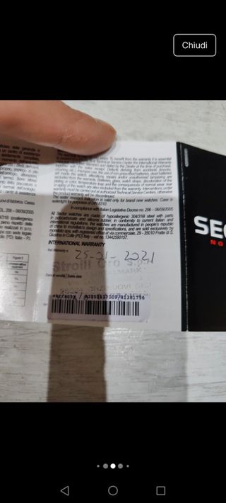 Orologio Sector Cronografo Blu/Argento