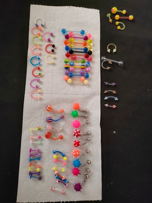 Variedad de Piercings para Oreja, Ombligo, Ceja