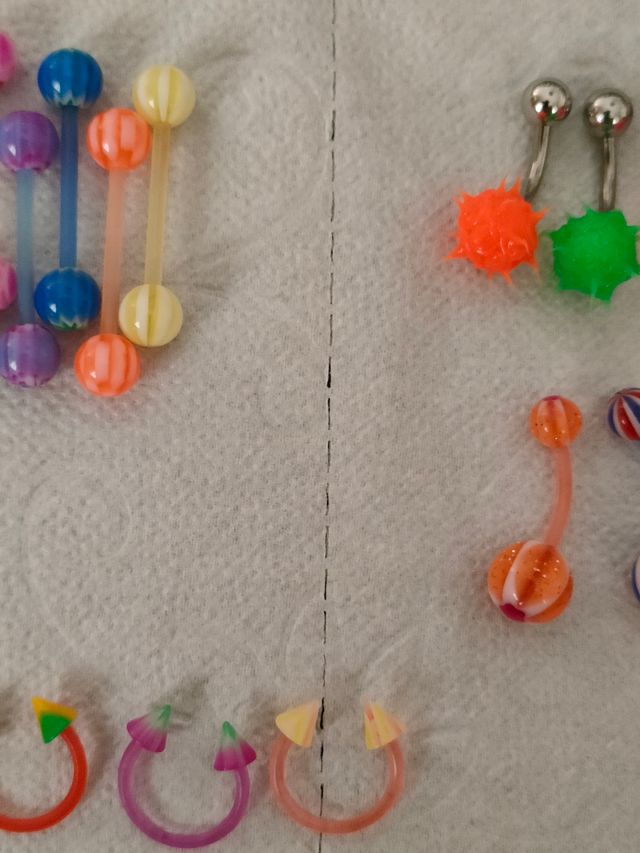 Variedad de Piercings para Oreja, Ombligo, Ceja