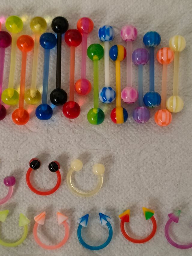 Variedad de Piercings para Oreja, Ombligo, Ceja