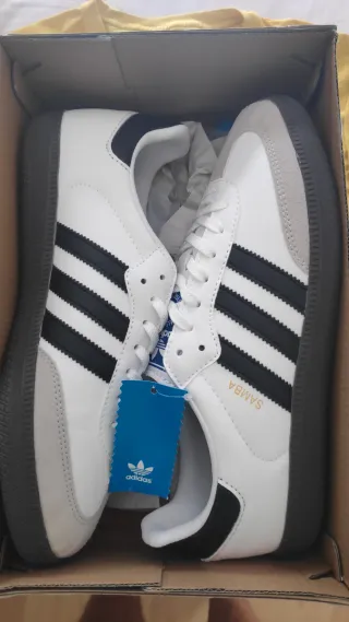 Zapatillas Adidas Samba Blancas y Negras