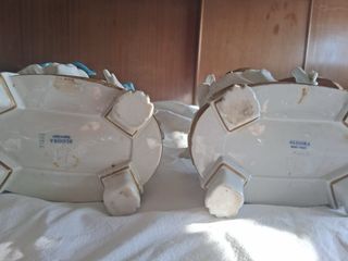 Ángeles músicos en porcelana esmaltada de Algora