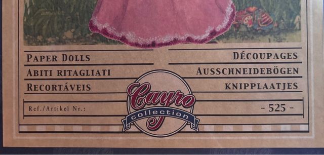 Set di bambole di carta ritagliate