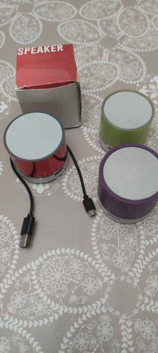 3 Altavoces Bluetooth Portátil Rojo