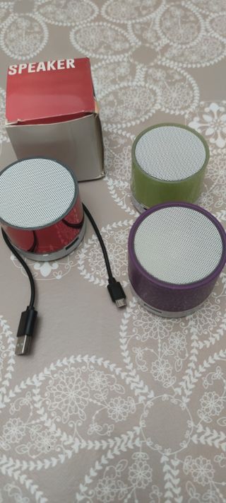 3 Altavoces Bluetooth Portátil Rojo