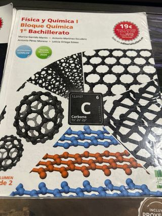 se venden libros de 1 de bachillerato de ciencias