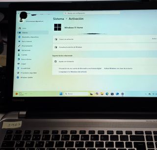 Portátil Toshiba 15,6 Plata